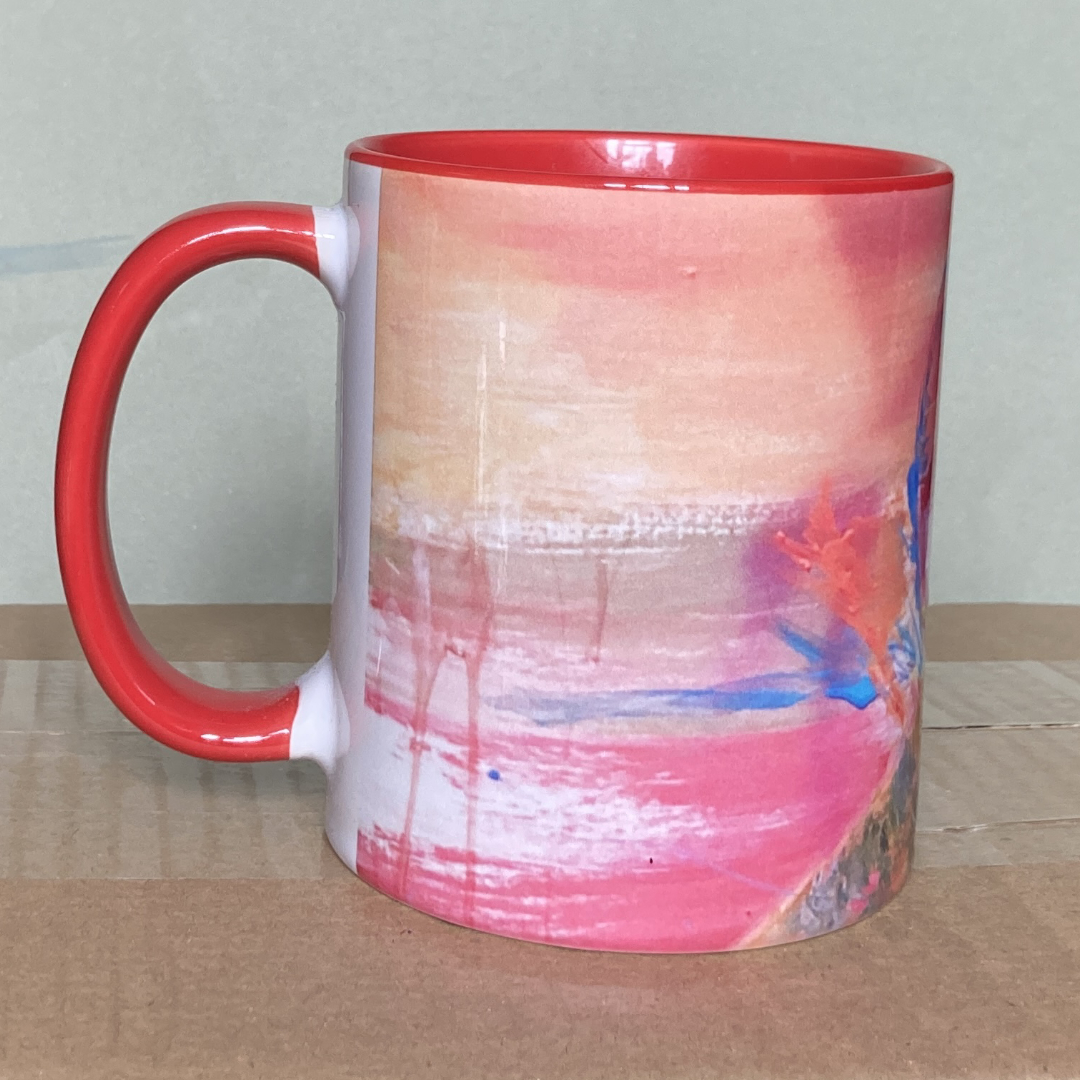 Abbstraction ceramic mug