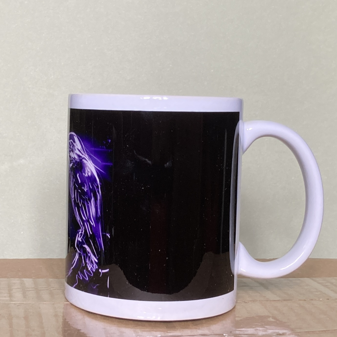 Neon purople klingfisher ceramic mug1