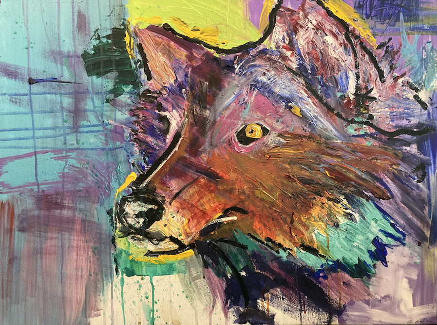 wolf painting - 4